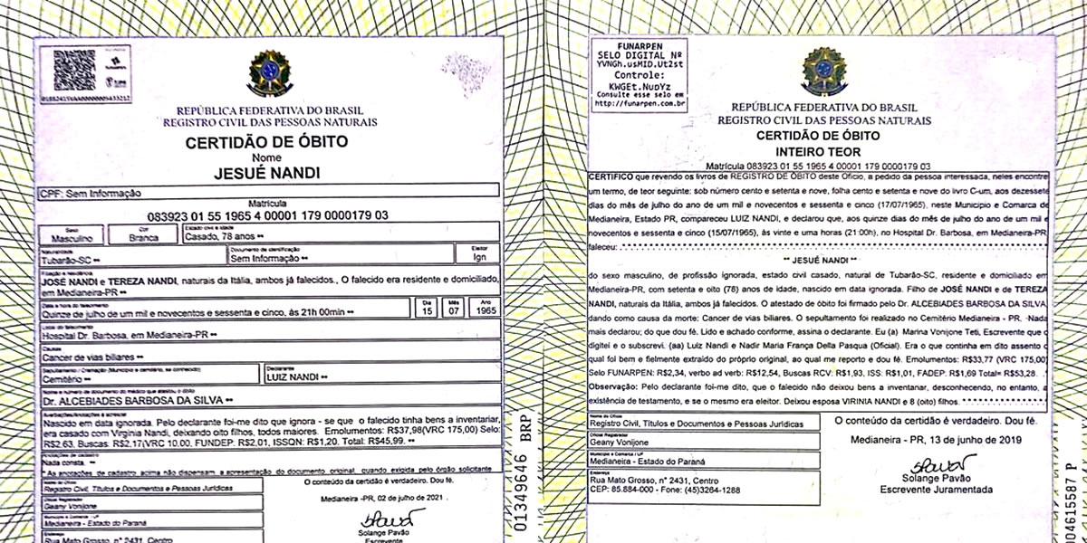 Certidão Em Inteiro Teor Para Cidadania Italiana Italinha 2906